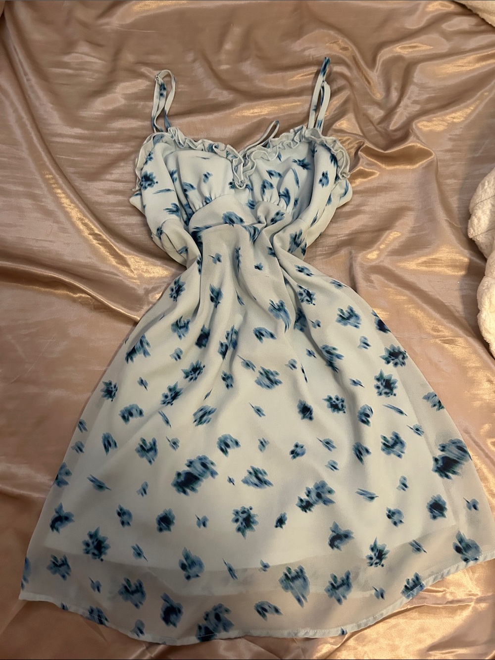 wild fable White and Blue Floral Sundress